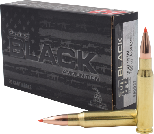 Hornady Black, Horn 80927  Black     308     155 Amax       20/10