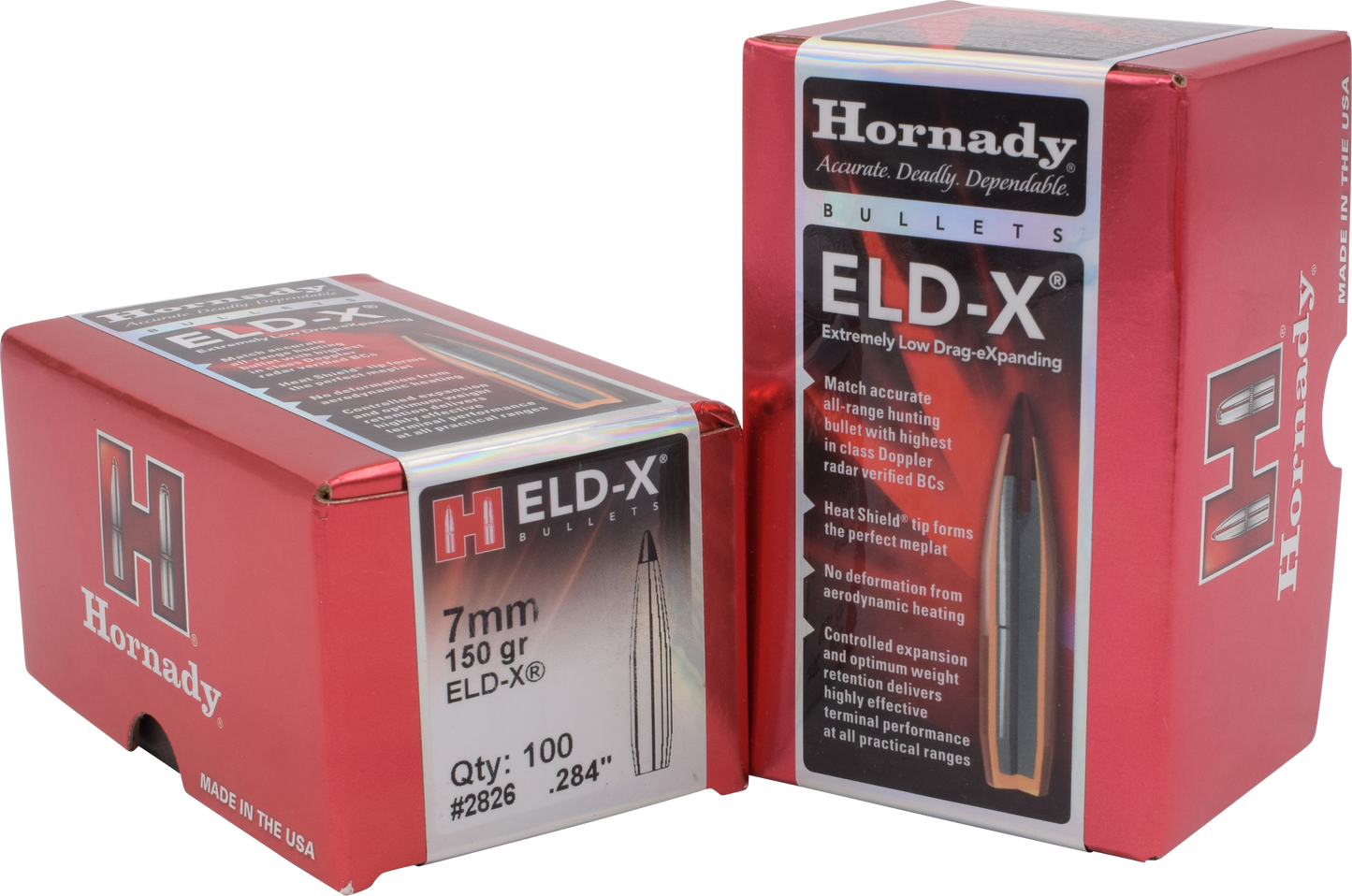 Hornady Eld-x, Horn 2826   Bull .284 150 Eld-x             100/15