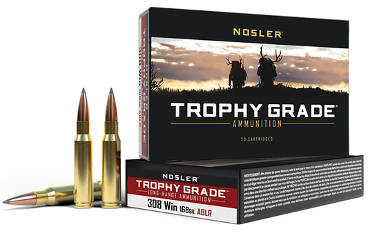 Nosler Trophy Grade, Nos 60101 Trophy 308      168 Ablr           20/10