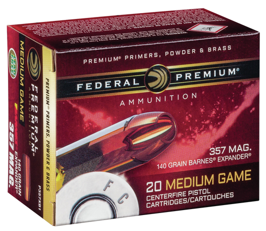 Federal Premium, Fed P357xb1      357       140 Brx           20/10