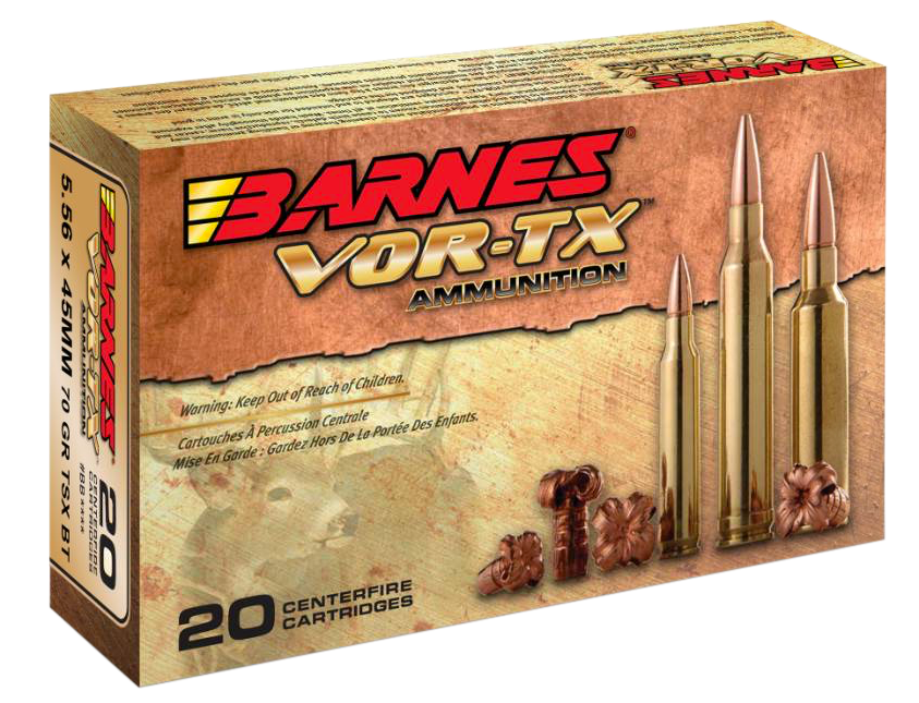 Barnes Bullets Vor-tx, Brns 31191 Bb556x2     5.56x45    70 Tsx Bt  20-10