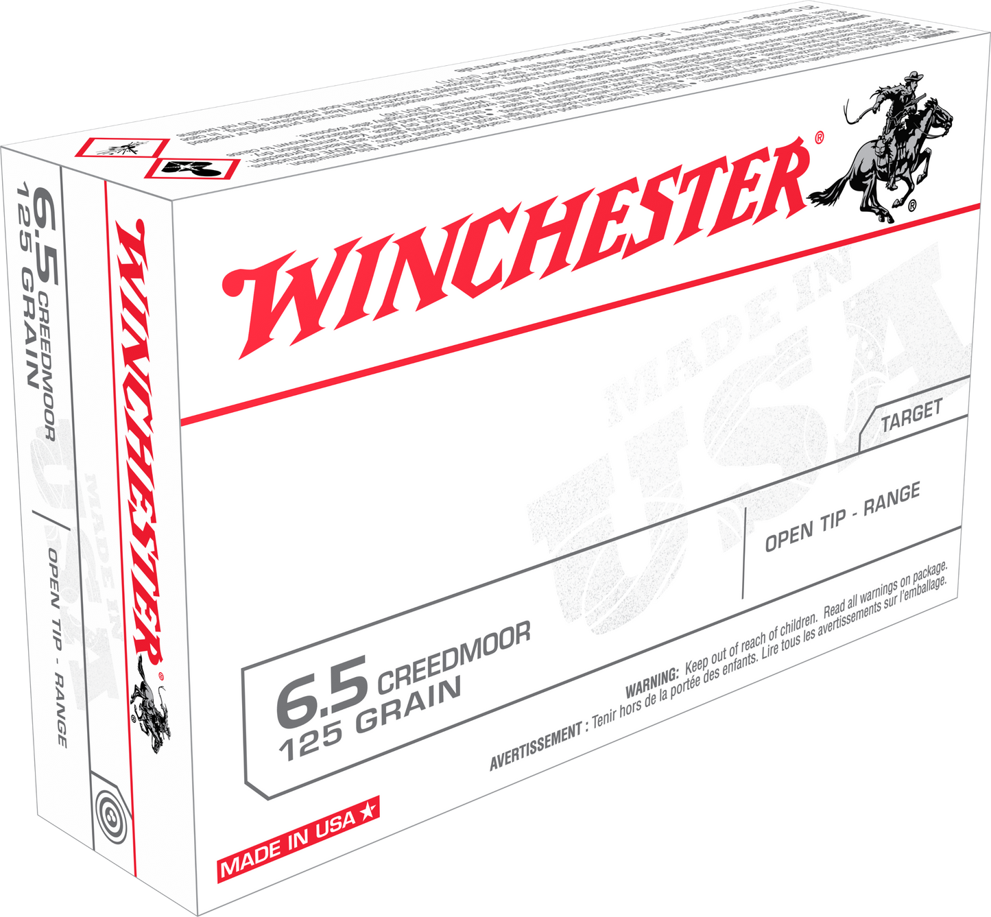 Winchester Ammo Usa, Win Usa65cm    6.5crd    125 Fmj             20/10