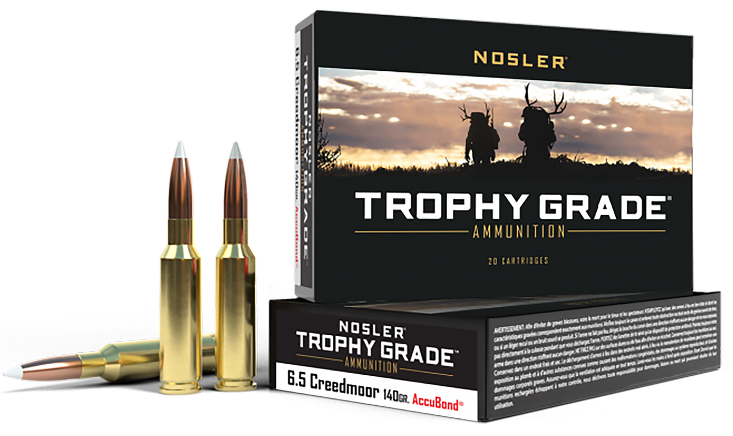 Nosler Trophy Grade, Nos 60080 Trophy 6.5crd   140 Ab             20/10