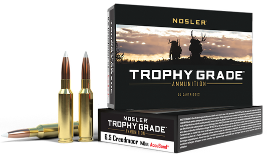 Nosler Trophy Grade, Nos 60080 Trophy 6.5crd   140 Ab             20/10