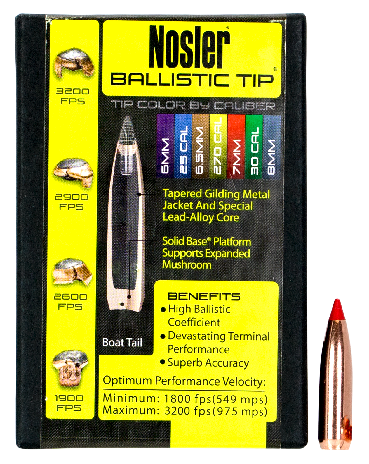 Nosler Ballistic Tip, Nos 28140 Blstc Hnt  7mm 140 Sptzr  50