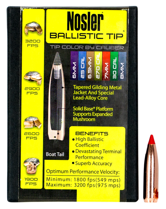 Nosler Ballistic Tip, Nos 28140 Blstc Hnt  7mm 140 Sptzr  50