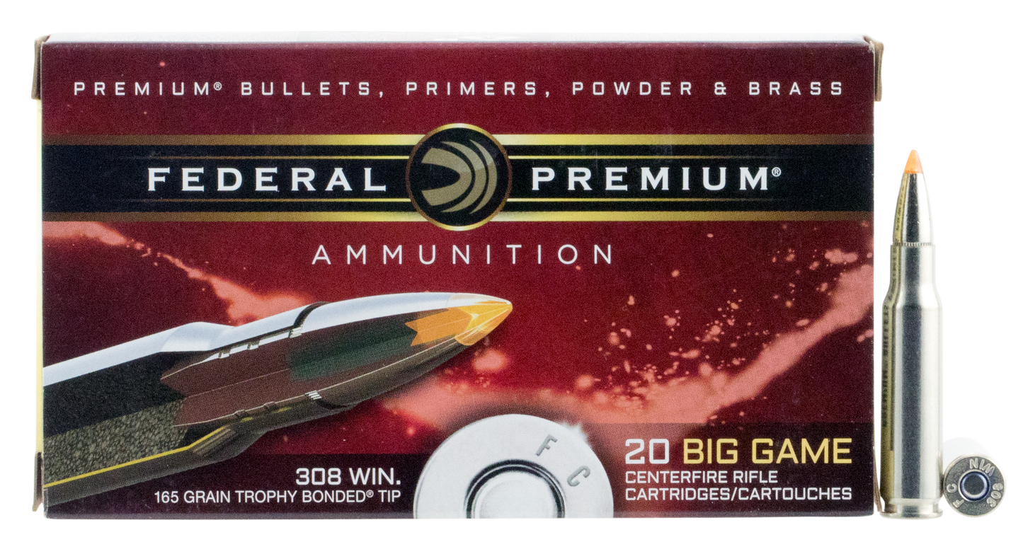 Federal Premium, Fed P308tt2        308     165 Tb            20/10