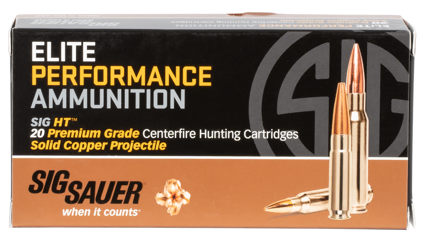 Sig Sauer Elite Copper Hunting, Sig E65ch1-20    6.5cr    120 Elite Hnt      20/10