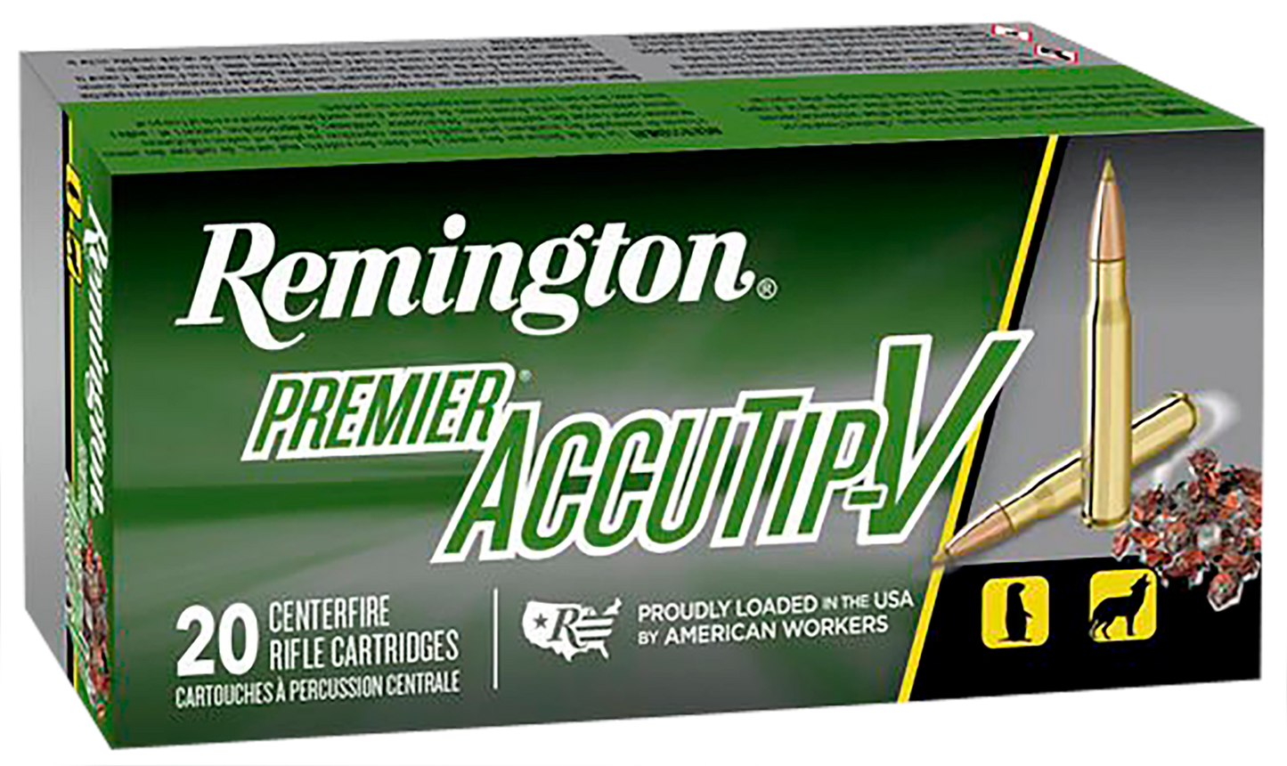 Remington Ammunition Premier, Rem 29194 Pra243wb  243     75 Accutip       20/10