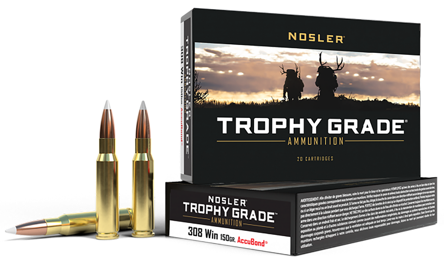 Nosler Trophy Grade, Nos 60056 Trophy 308win   150 Ab             20/10