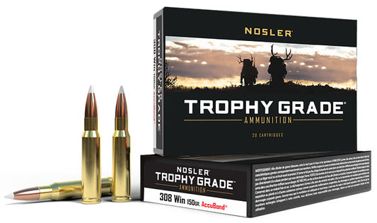 Nosler Trophy Grade, Nos 60056 Trophy 308win   150 Ab             20/10