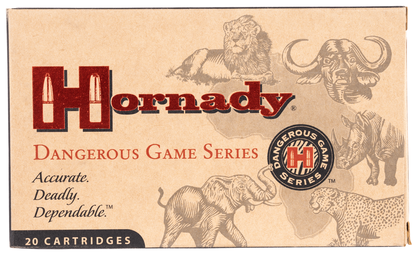 Hornady Dangerous Game, Horn 82303  9.3x62  286 Sp/rp                20/06