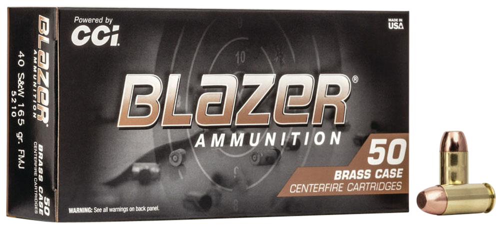 Cci Blazer, Cci 5210    Blazer Brass 40s  165 Fmj        50-20