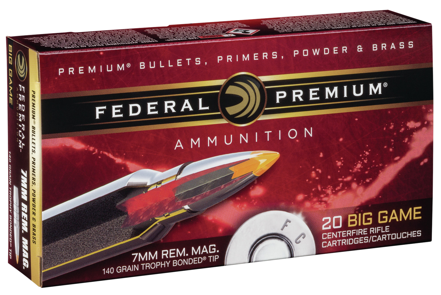 Federal Premium, Fed P7rtt2         7mm Mg  140 Tb            20/10