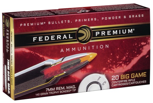 Federal Premium, Fed P7rtt2         7mm Mg  140 Tb            20/10