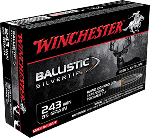 Winchester Ammo Ballistic Silvertip, Win Sbst243a      243     95blst             20/10