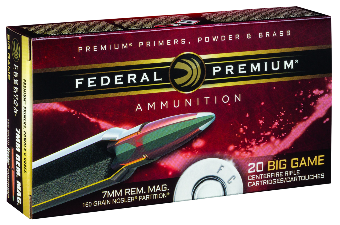 Federal Premium, Fed P7rf           7mm Mg  160 Np            20/10