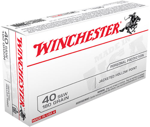 Winchester Ammo Usa, Win Usa40jhp  40s        180 Jhp             50/10