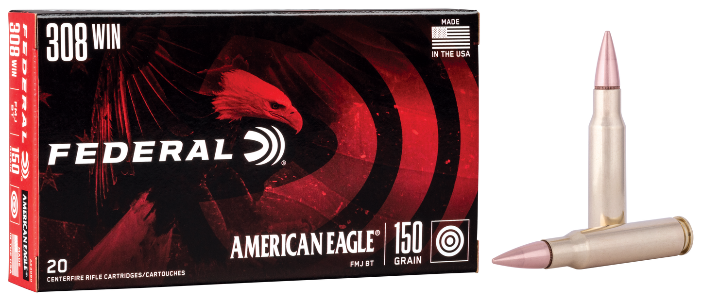 Federal American Eagle, Fed Ae308d         308 Win 150 Mcbt          20-25