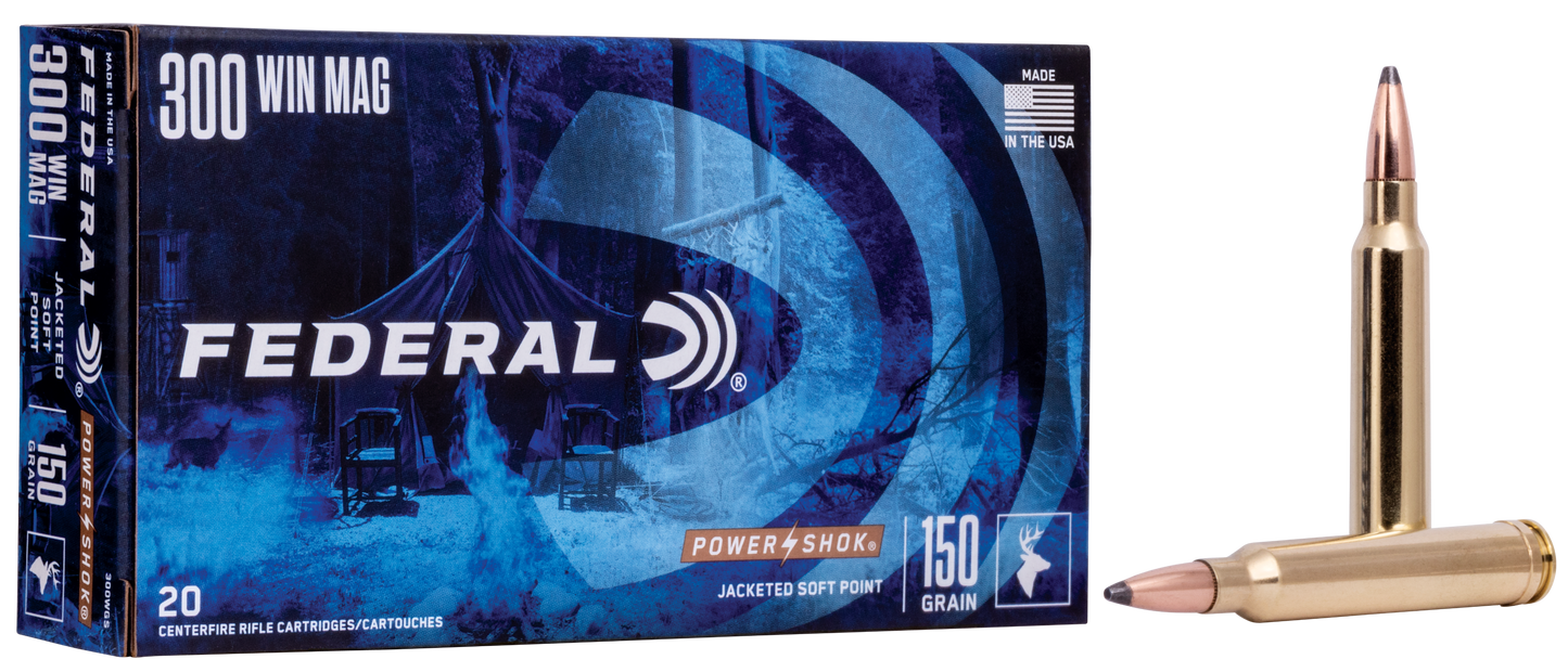 Federal Power-shok, Fed 300wgs         300win  150 Spph          20/10