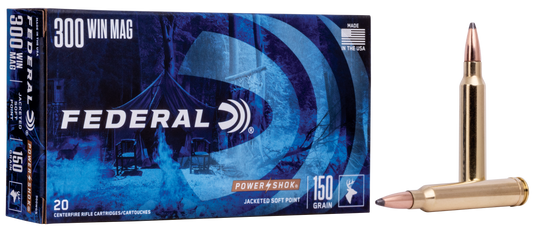 Federal Power-shok, Fed 300wgs         300win  150 Spph          20/10