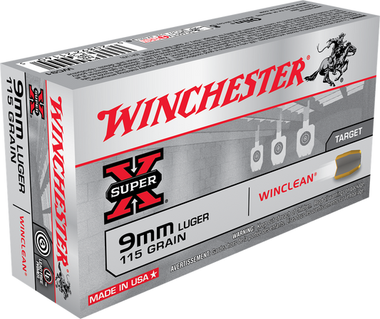 Winchester Ammo Super X, Win Wc91      9mm     115 Bebwcln            50-10