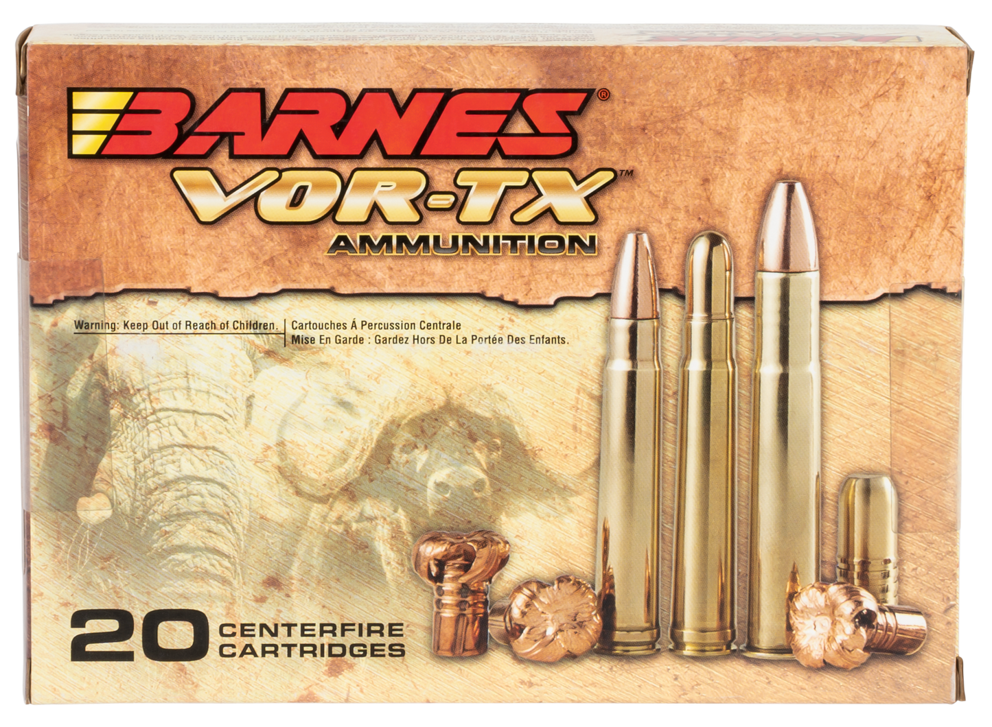 Barnes Bullets Vor-tx Safari, Brns 22030 Bb470ne1    470nitro  500 Tsx Fb  20/10