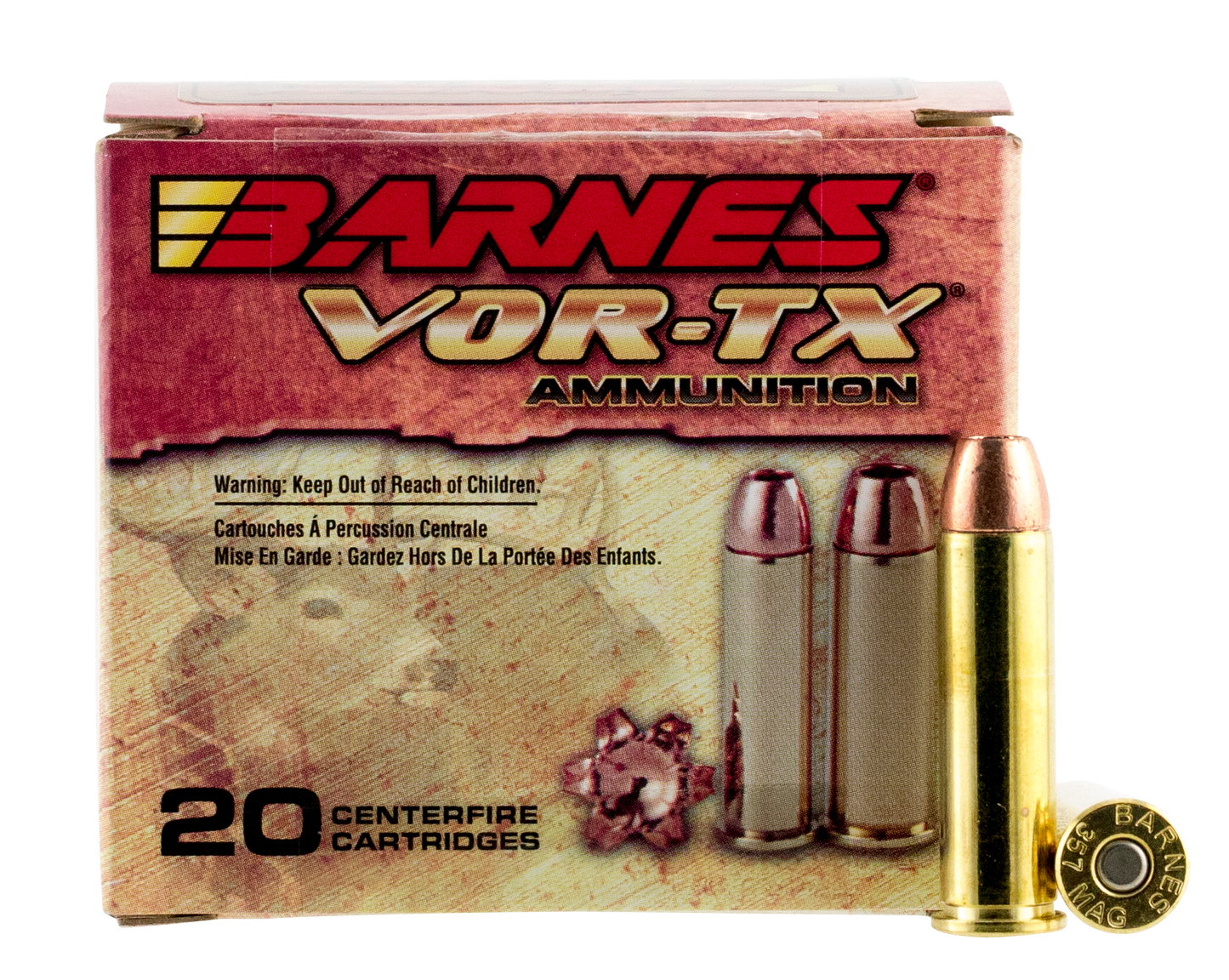 Barnes Bullets Vor-tx, Brns 21543 Bb357m2     357mag    140 Xpb     20/10