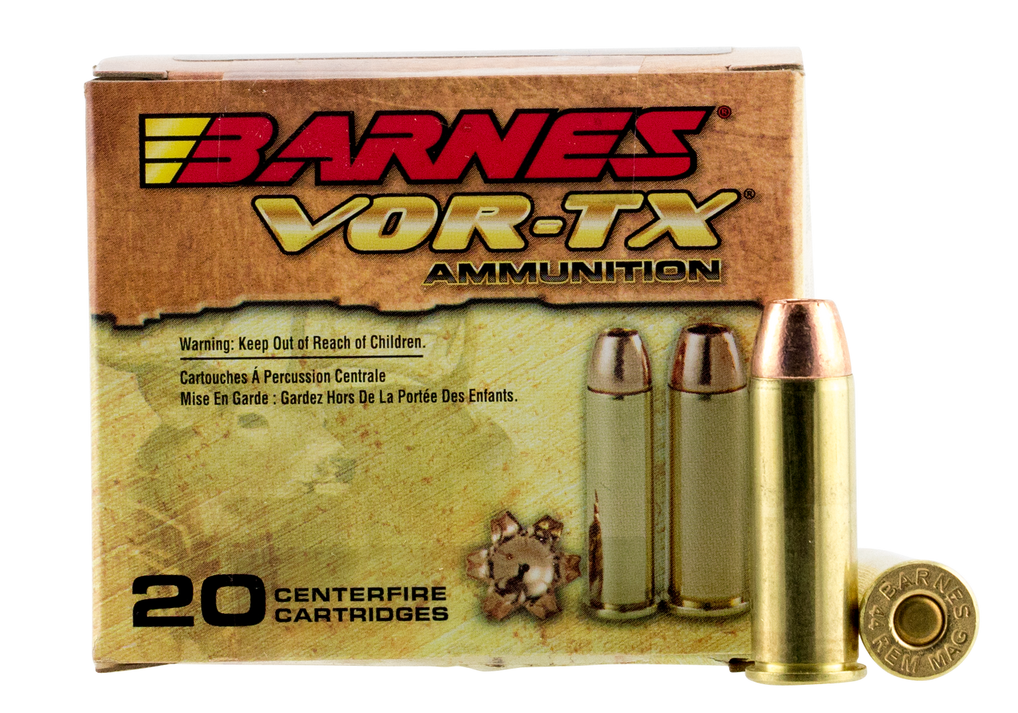 Barnes Bullets Vor-tx, Brns 21545 Bb44mag4    44mag     225 Xpb     20-10