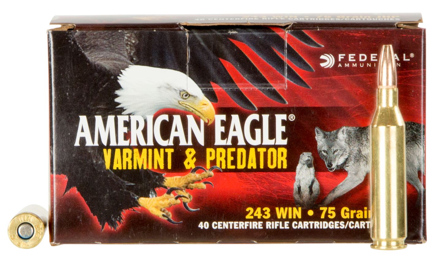 Federal American Eagle, Fed Ae24375vp      243      75 Jhpvar         40/5