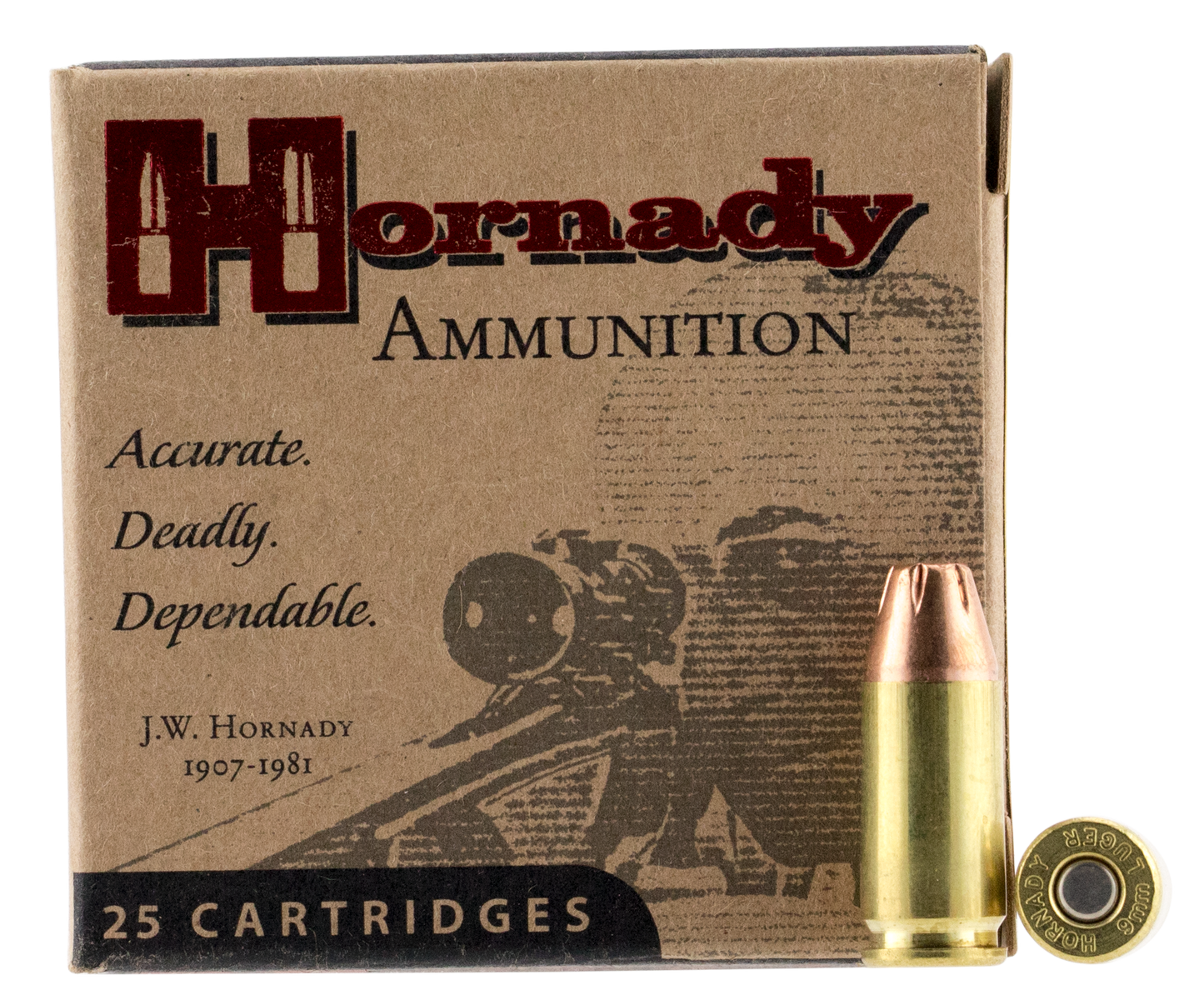 Hornady Custom, Horn 90242  9mm     124 Jhp Xtp              25/10