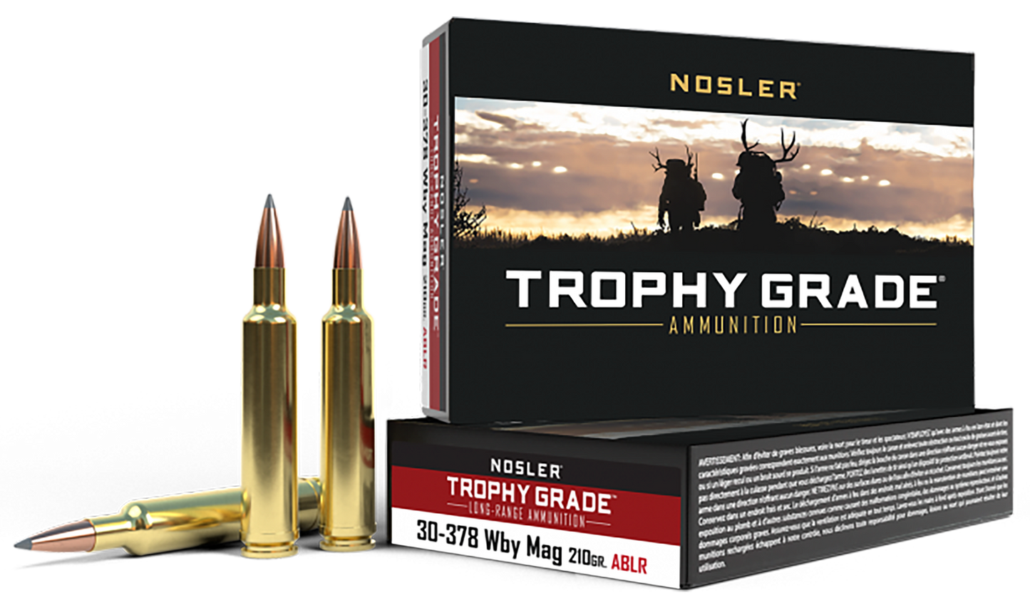 Nosler Trophy Grade, Nos 60133    30-378 Wby   210 Ablr           20/10