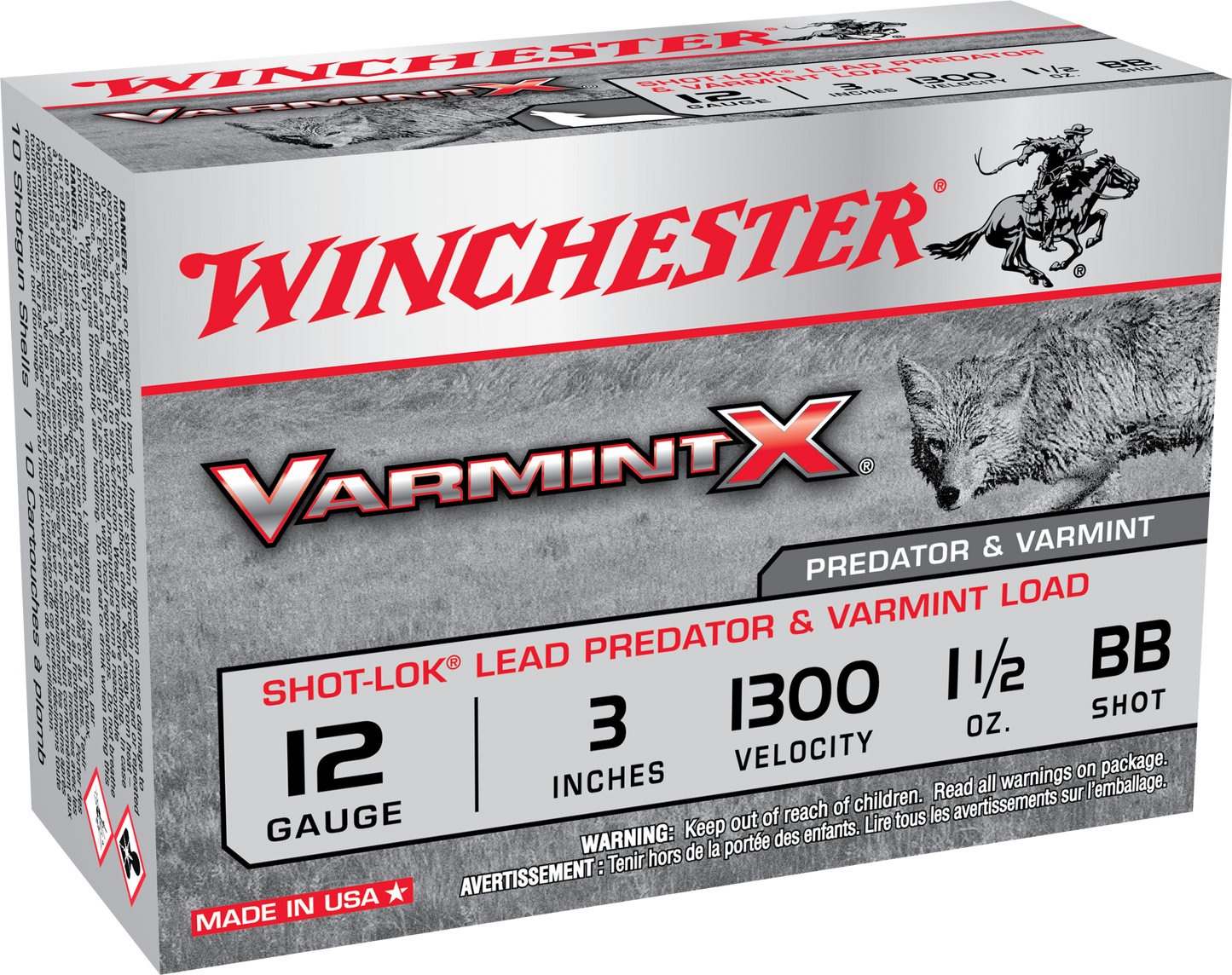 Winchester Ammo Varmint X, Win X123vbb    Bbbk  3mag Var  Buck          10/10