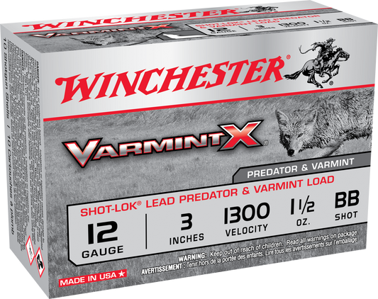 Winchester Ammo Varmint X, Win X123vbb    Bbbk  3mag Var  Buck          10/10