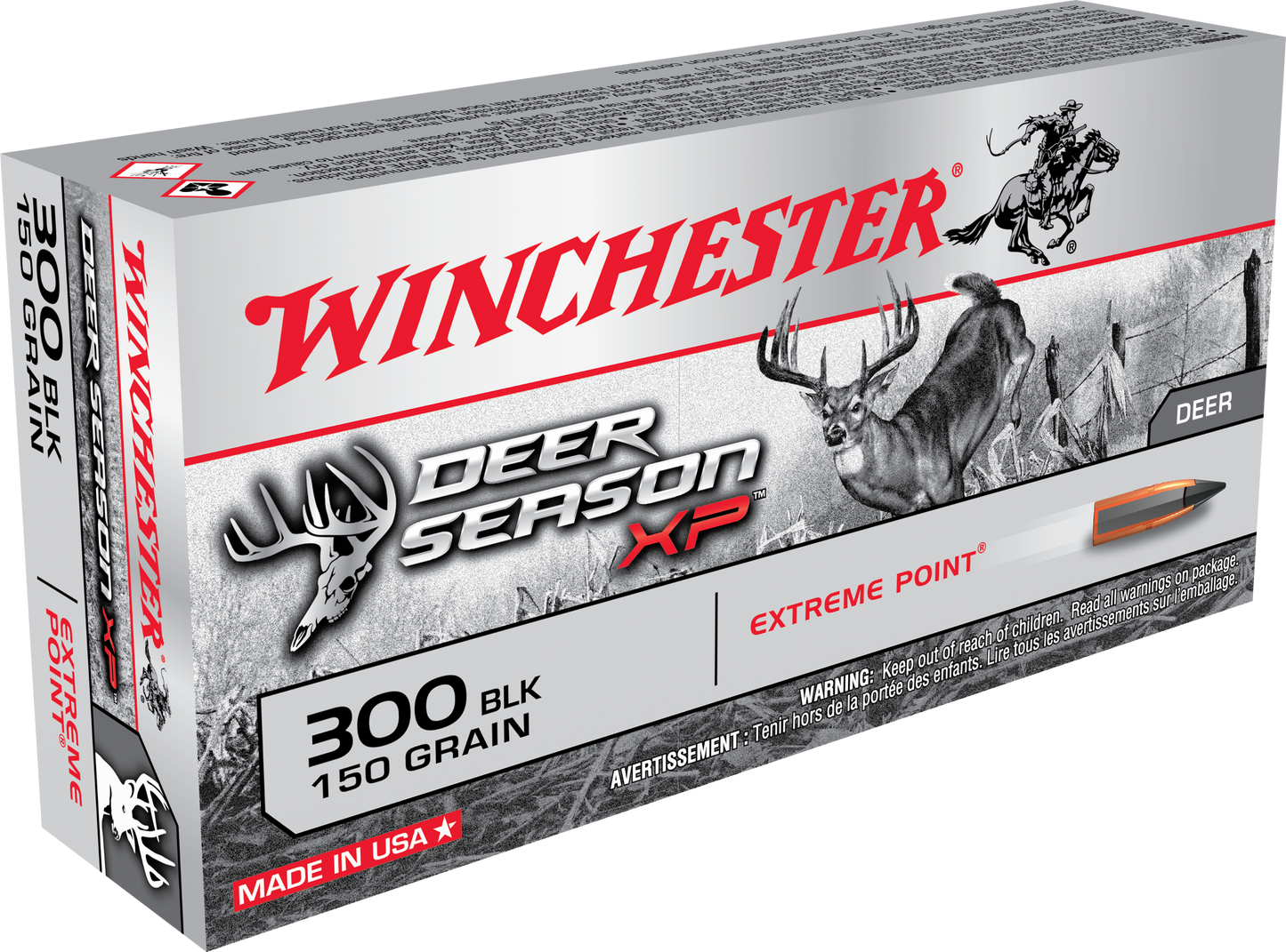 Winchester Ammo Deer Season Xp, Win X300blkds     300bo  150ext  Deer        20/10