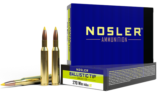 Nosler Ballistic Tip, Nos 40055 Trophy 270      140 Bt             20/10