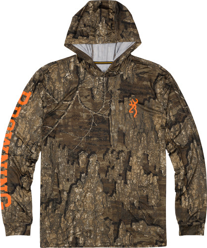 Browning Hooded L-sleeve Tech - T-shirt Realtree Timber Med