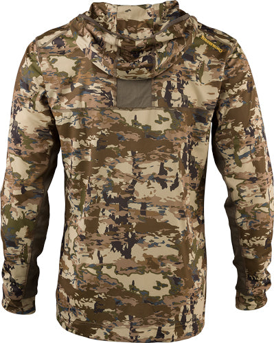 Browning Early Season Hooded - Ls Shirt 1/4 Zip Auric X-lrg*