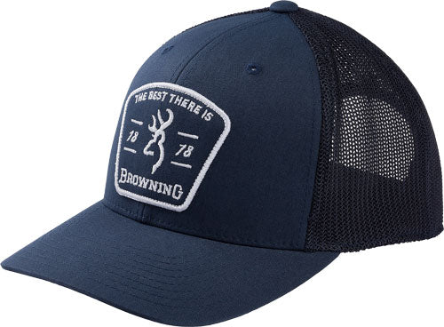 Browning Cap Raider Mesh Snap - Back Buckmark Patch Blue Osfm