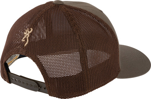 Browning Cap River Pines 110 - Mesh Back Silicone Ptch Brown*