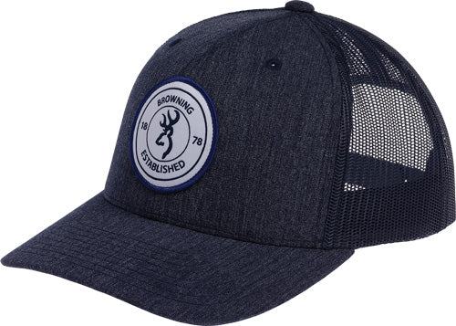 Browning Cap Scout Logo Navy - Blue W-circle Patch Logo Adj