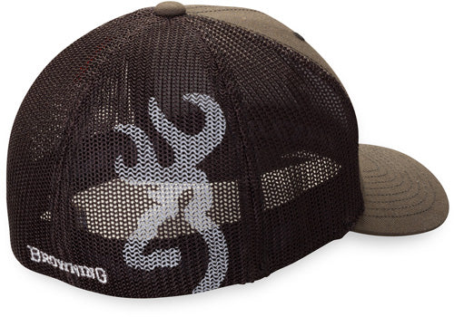 Browning Cap Colstrip Meshback - Charcoal W/logo Lg/xl Flex Fit