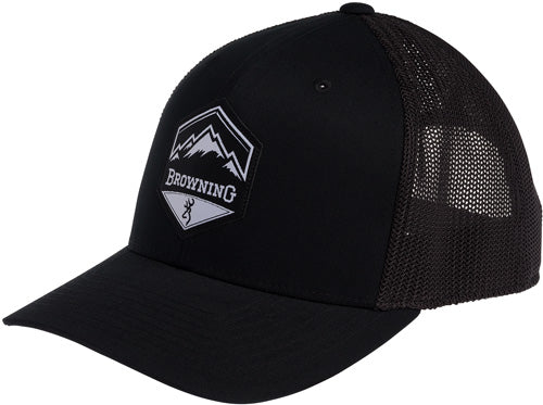 Browning Cap Mountain Buck - Logo Blk W/ptch Bckmk Logo Adj