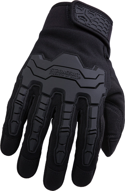 Strongsuit Brawny Gloves Large - Black W/knuckle Protection