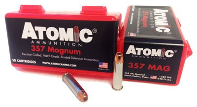 Atomic 357 Rem Mag 158gr Jhp - 50rd 10bx/cs