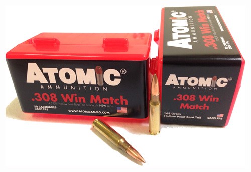 Atomic 308win Match 168gr Bthp - 50rd 10bx/cs