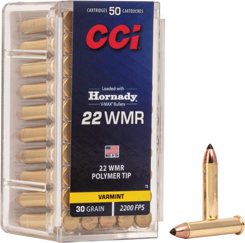 Cci V-max 22 Wmr 2200fps 30gr - 50rd 40bx/cs