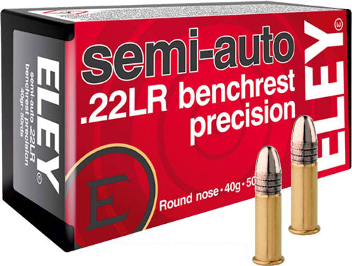 Eley Precision 22lr 40gr Semi - Auto Benchrest 50rd 100bx/cs