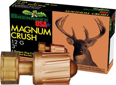 Brenneke Usa 12ga 3" Mag Crush - 1-1/2oz Slug 5rd 50bx/cs