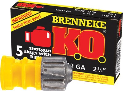 Brenneke Usa 12ga Ko 1oz - 2-3/4" Slug 5rd 50bx/cs